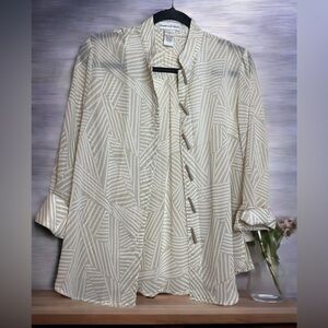 DRAPERS & DAMONS women’s button down shirt size 8